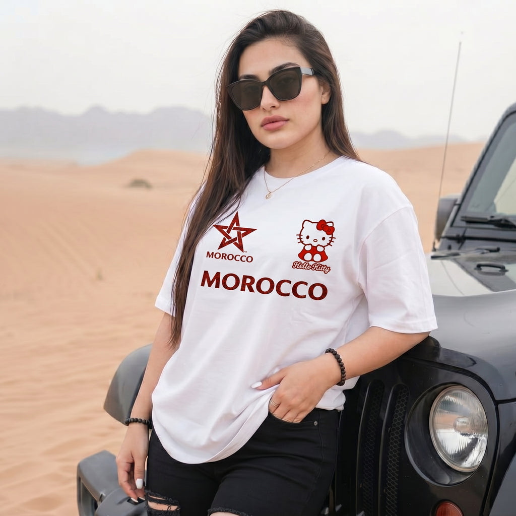 White T-shirt Dima Maghrib