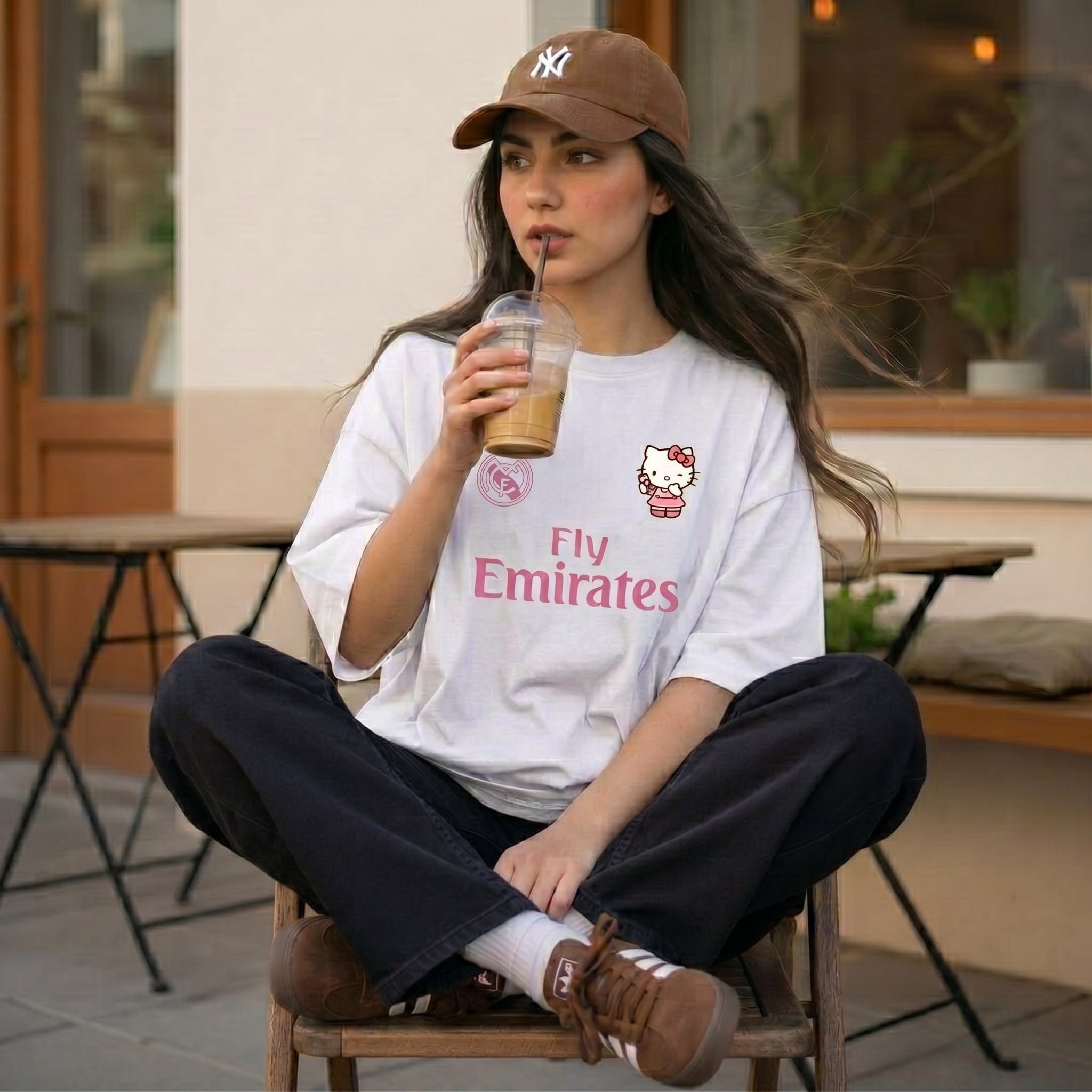 Hello Kitty Real Madrid T-Shirt White