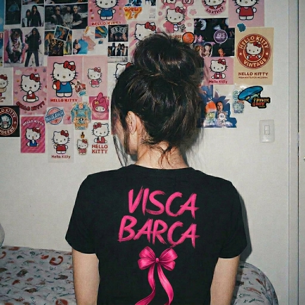 Hello Kitty Barcelone T-Shirt Black