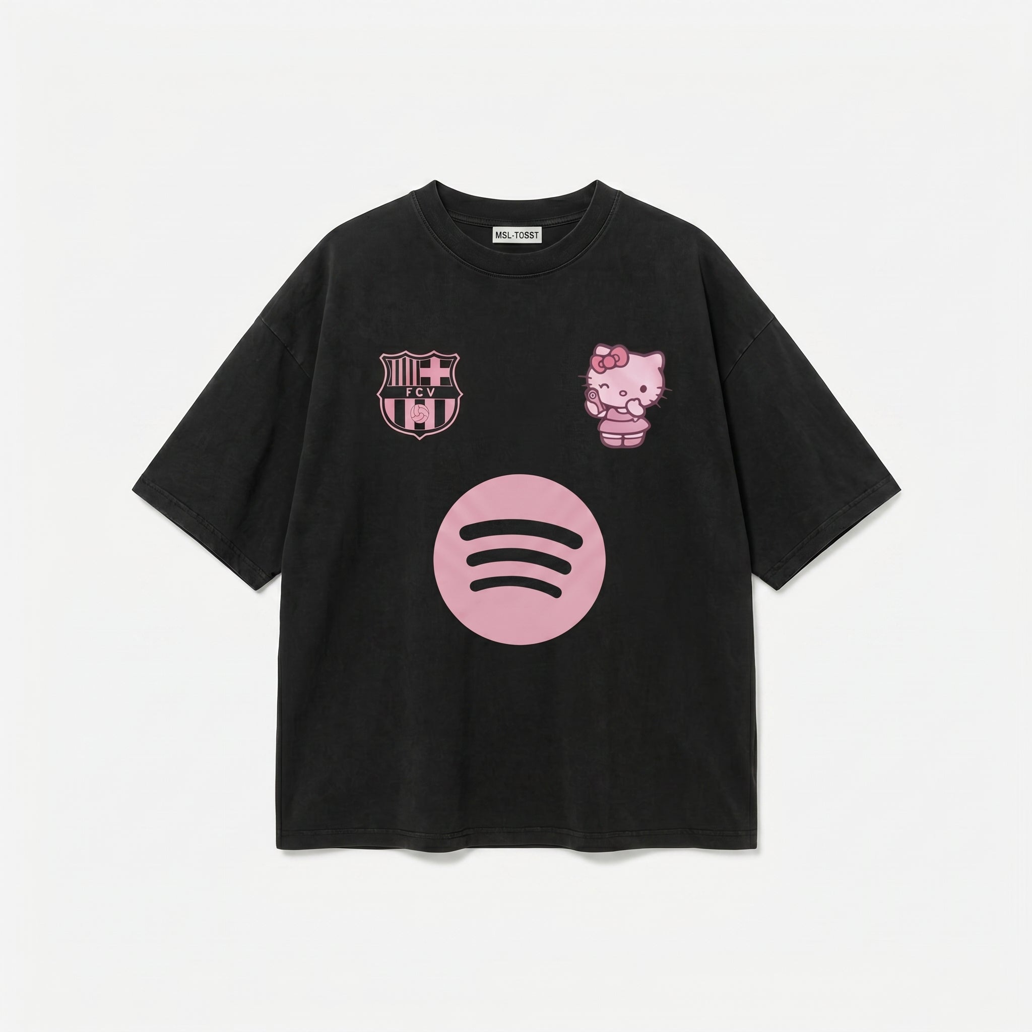 Hello Kitty Barcelone T-Shirt Black