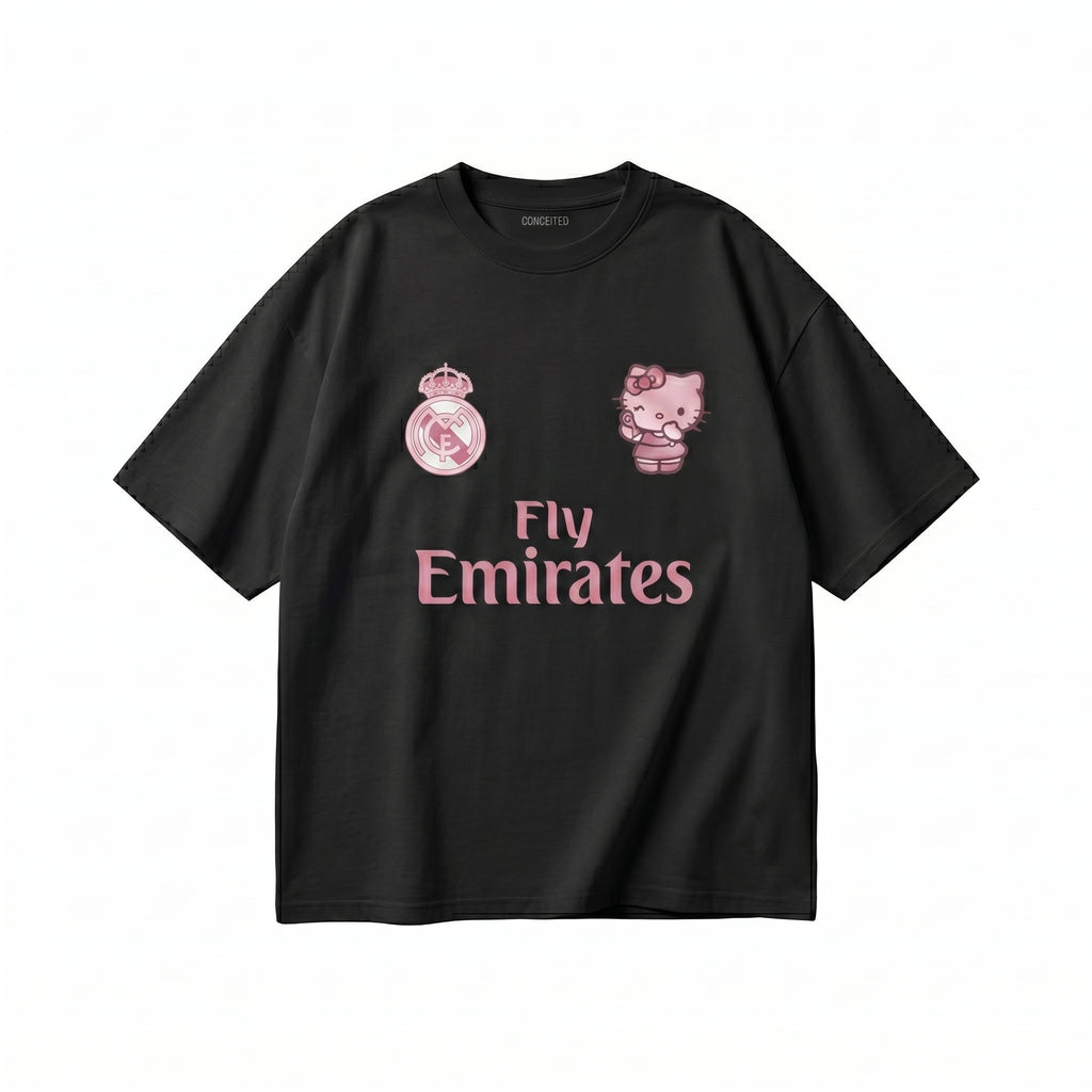 Hello Kitty Real Madrid T-Shirt Black